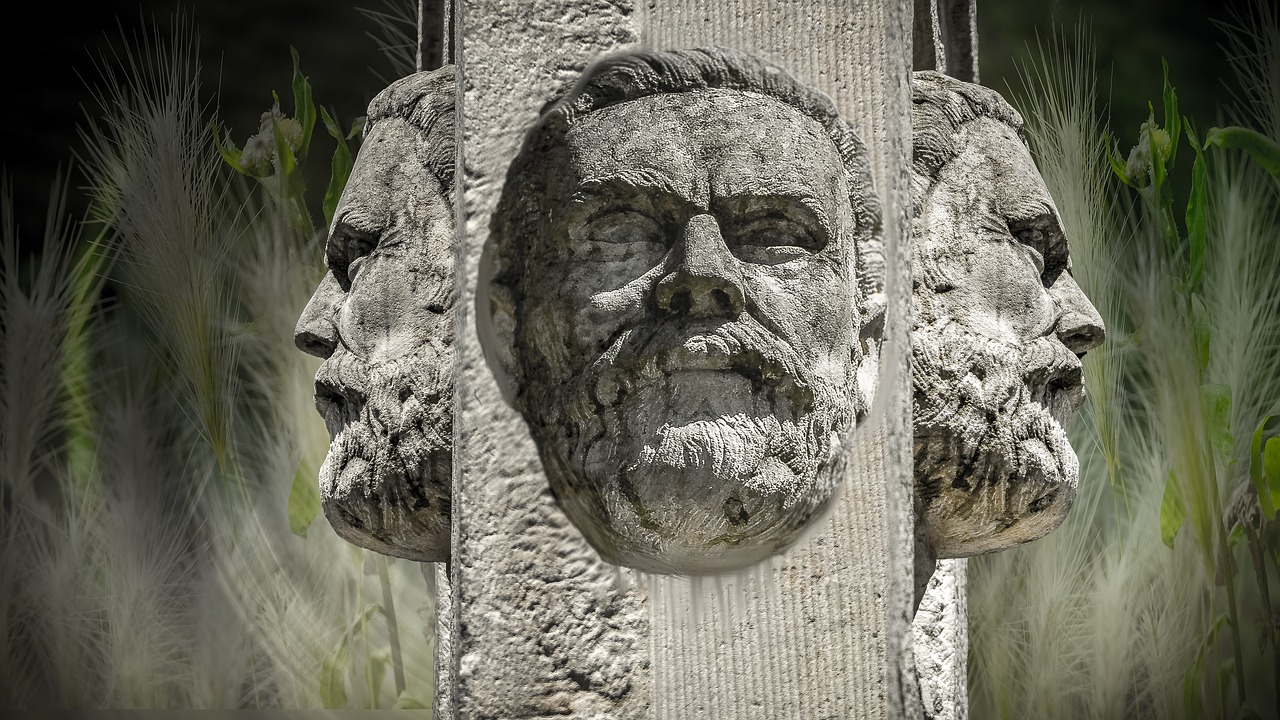 stone  face  sculpture free photo