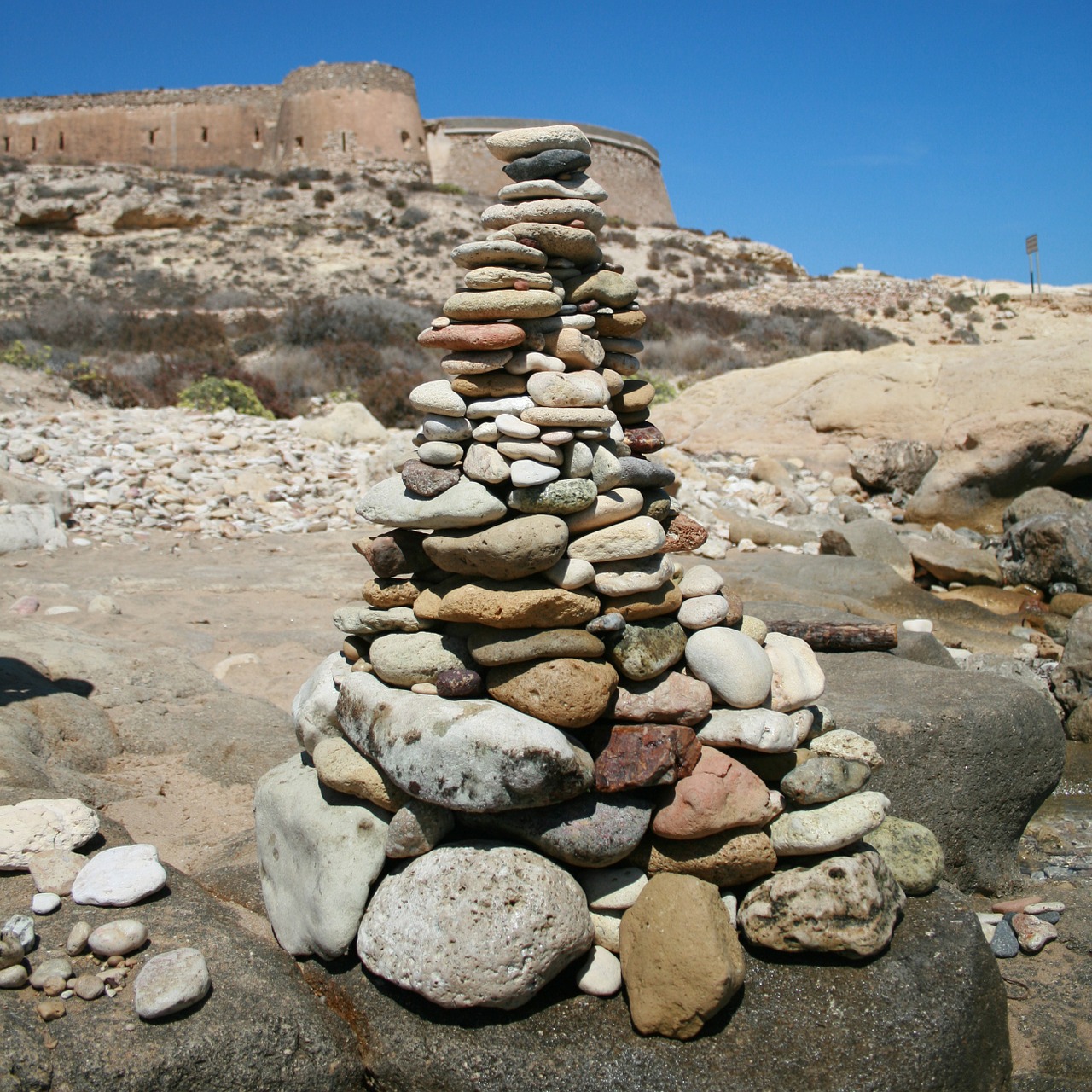 stone beach nature free photo