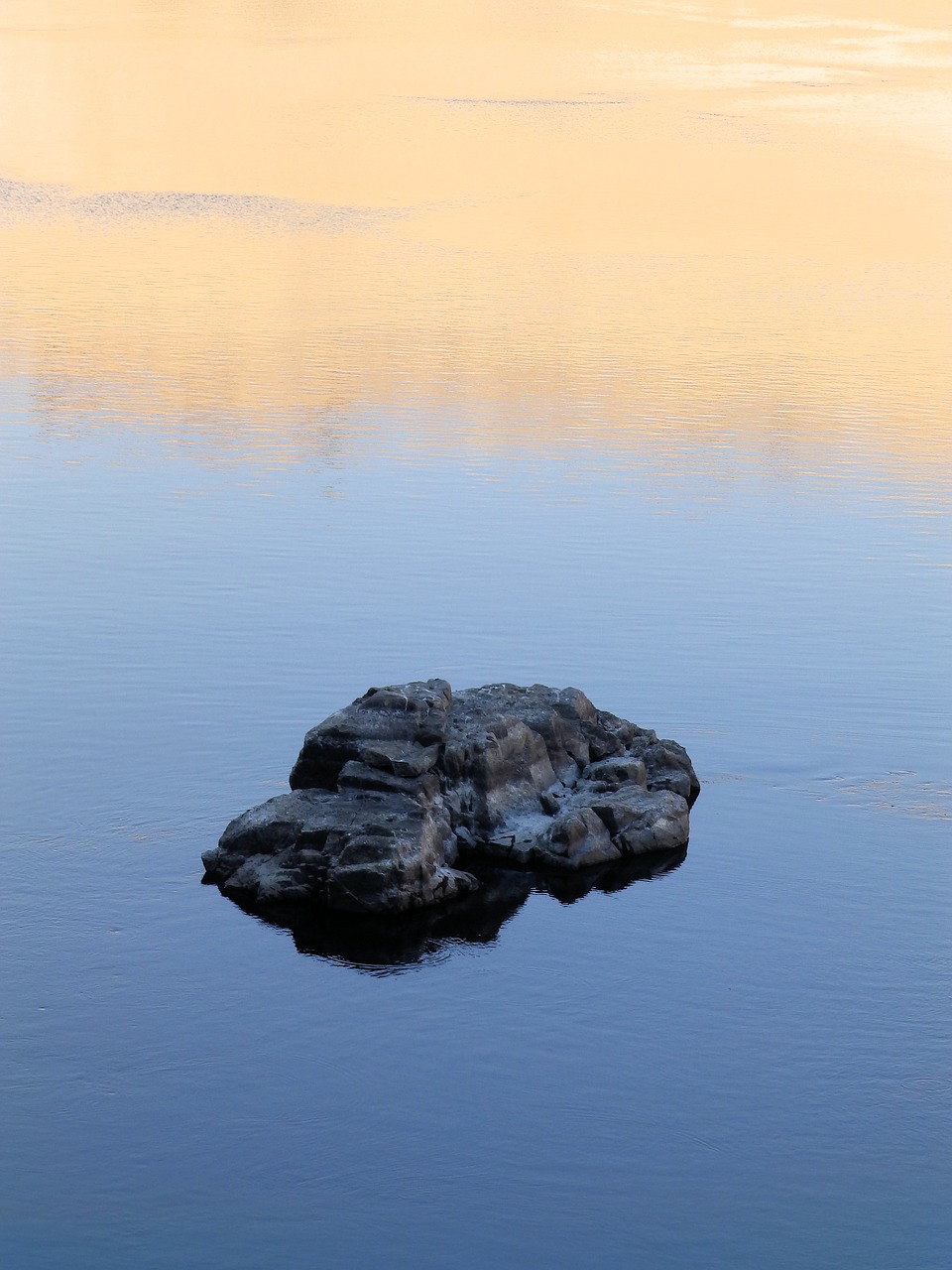 stone  river  boulder free photo