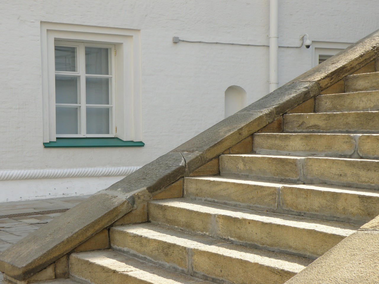 stone stairs window free photo