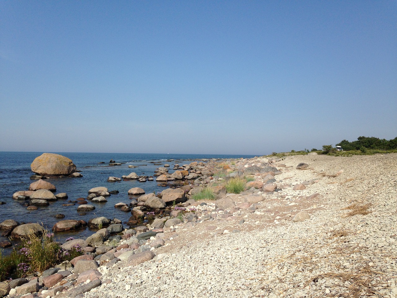 stone sea coastal free photo