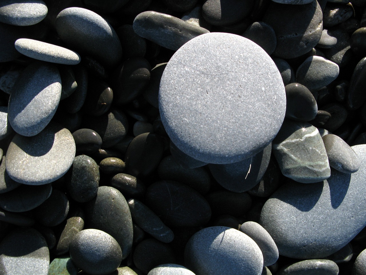 stone pebble beach free photo