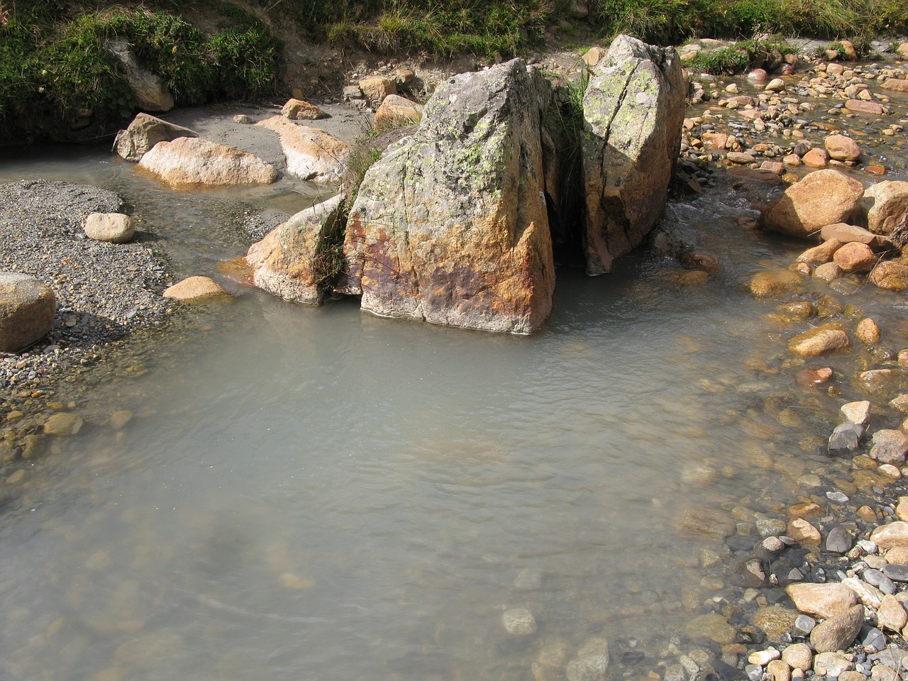 stone water river free photo