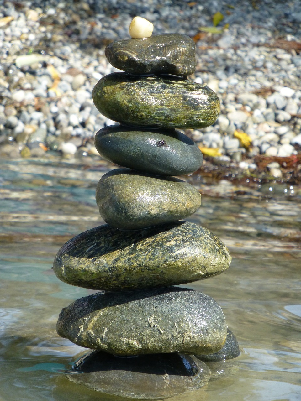 stone almond stones stone tower free photo