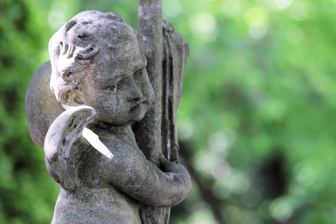 stone angel  statue  monument free photo