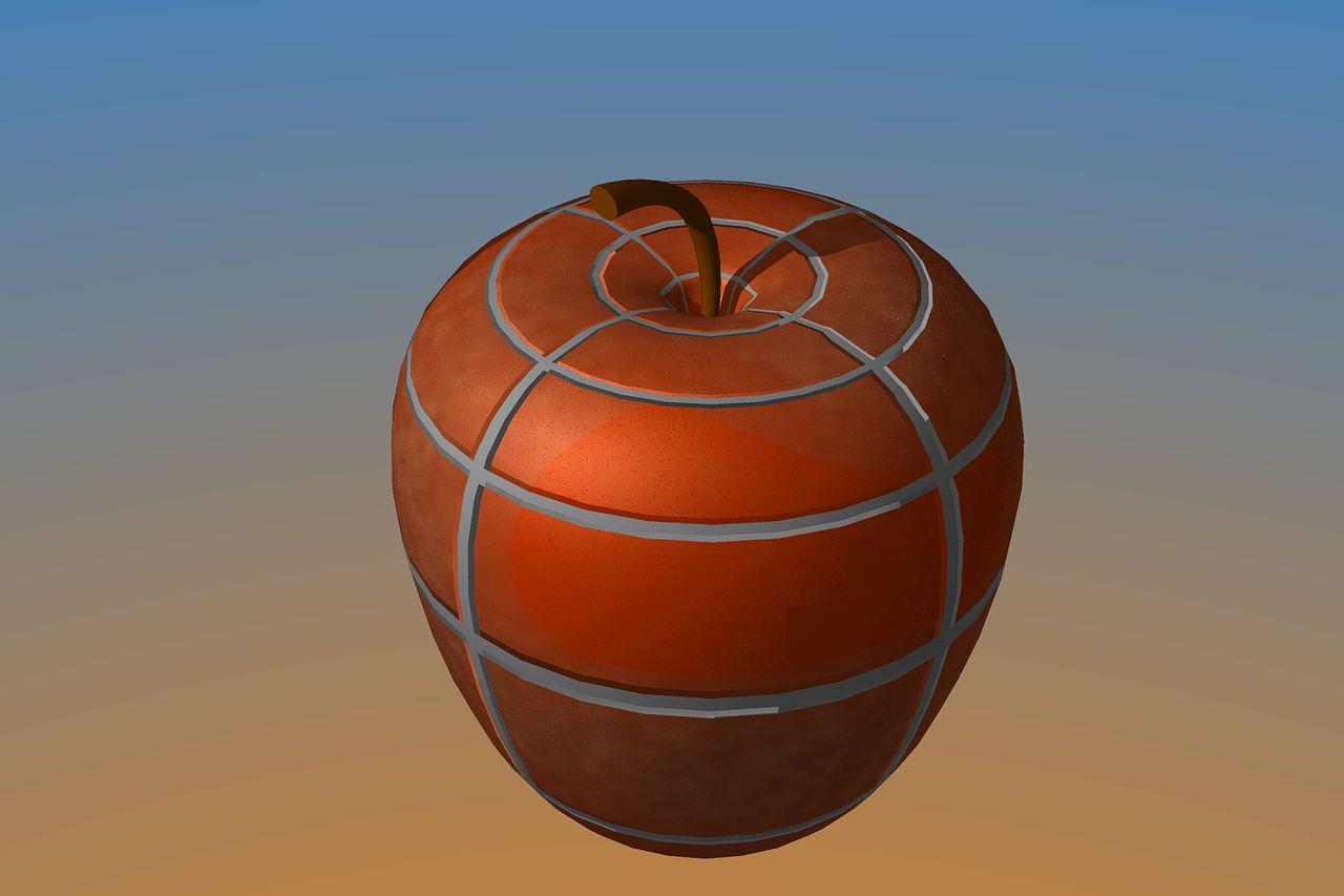 stone apple apple 3d free photo