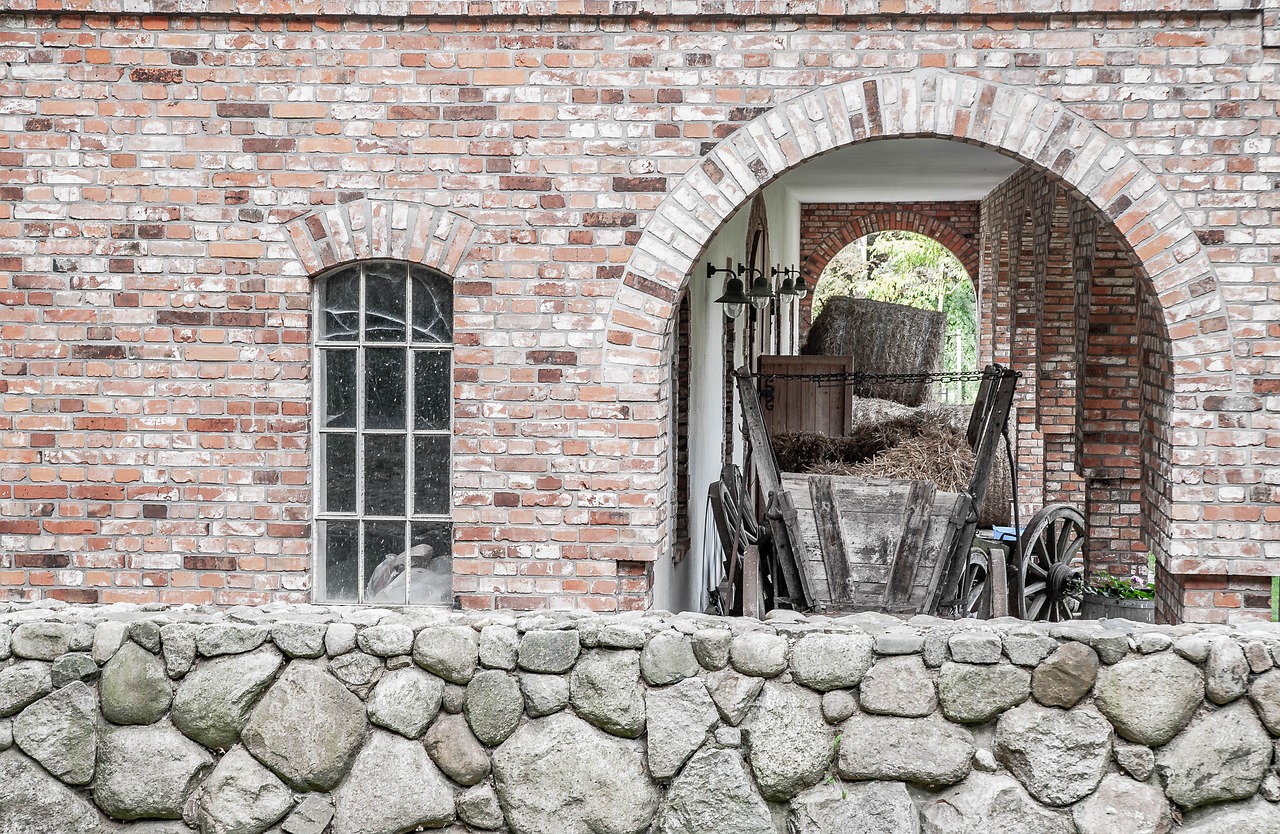 stone arch  box car  natural stone free photo