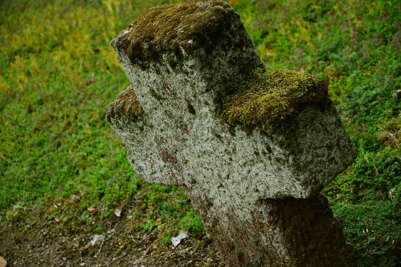 stone cross cross cemetery free photo