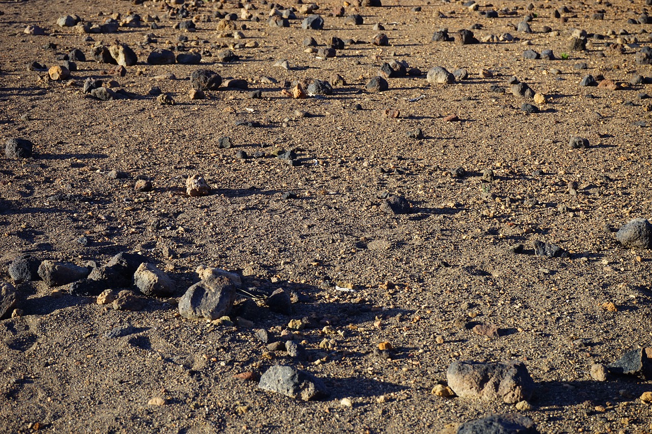 stone desert desert lunar landscape free photo