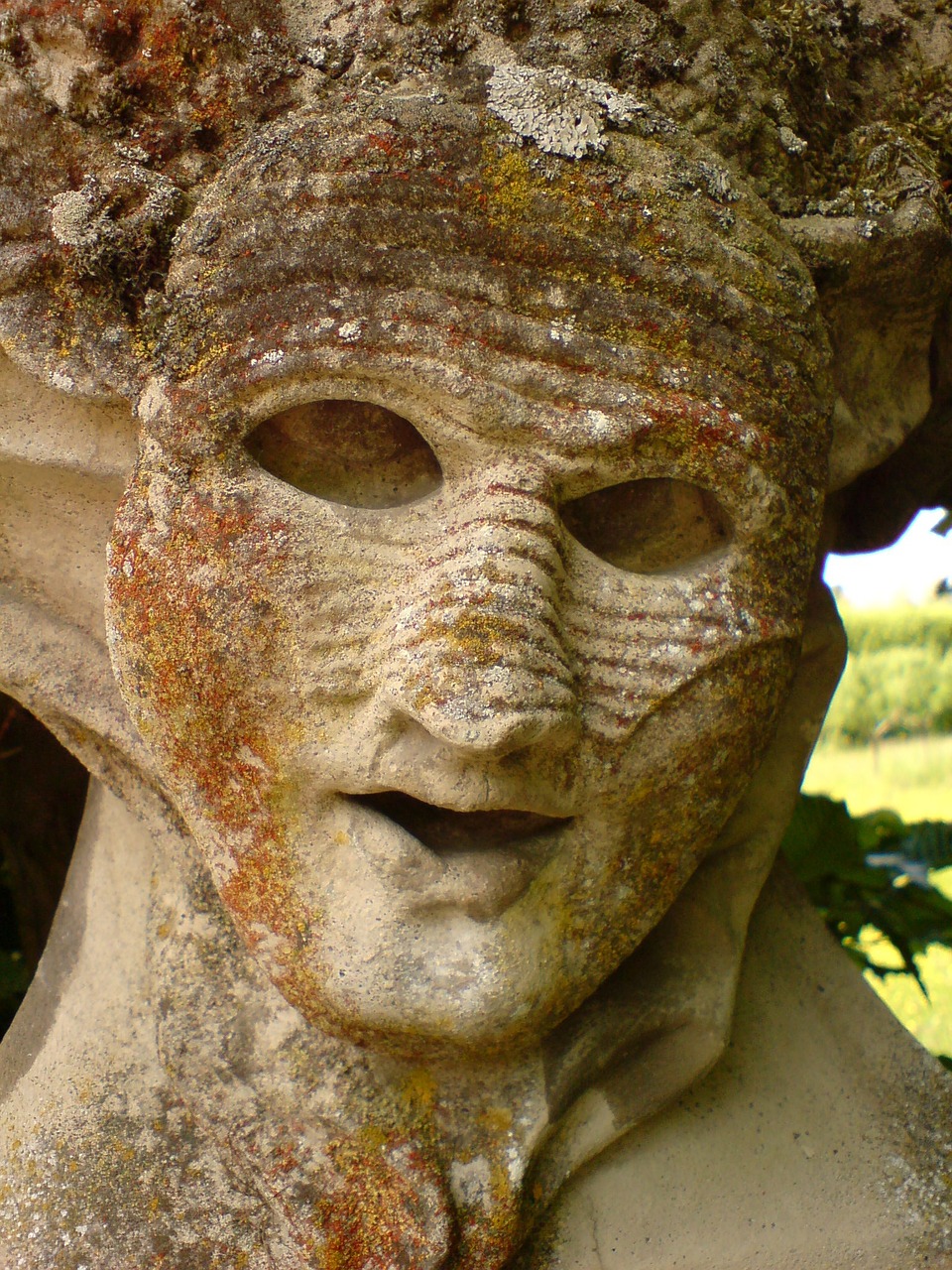 stone face rokkokogarten würzburg free photo