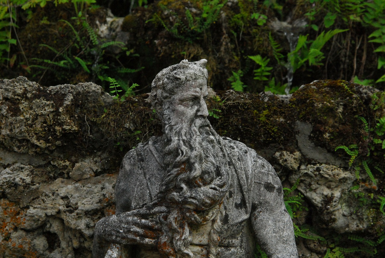 stone figure garden statue sculpture free photo