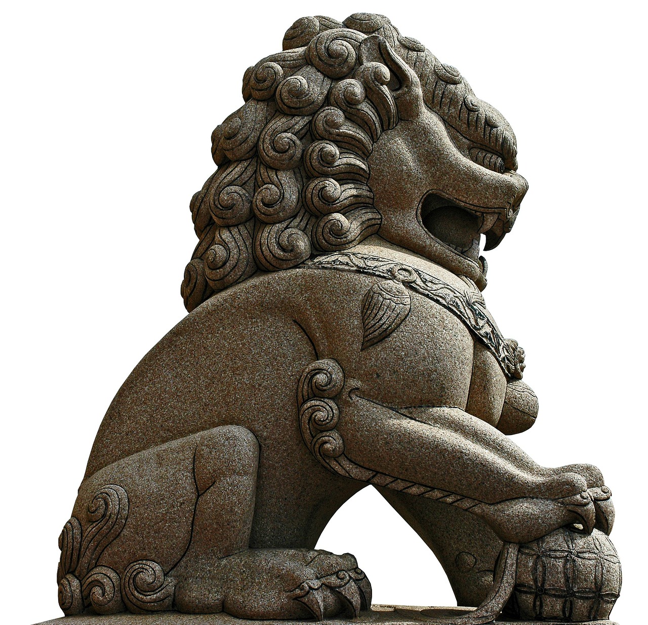 stone figure sculpture lion free photo