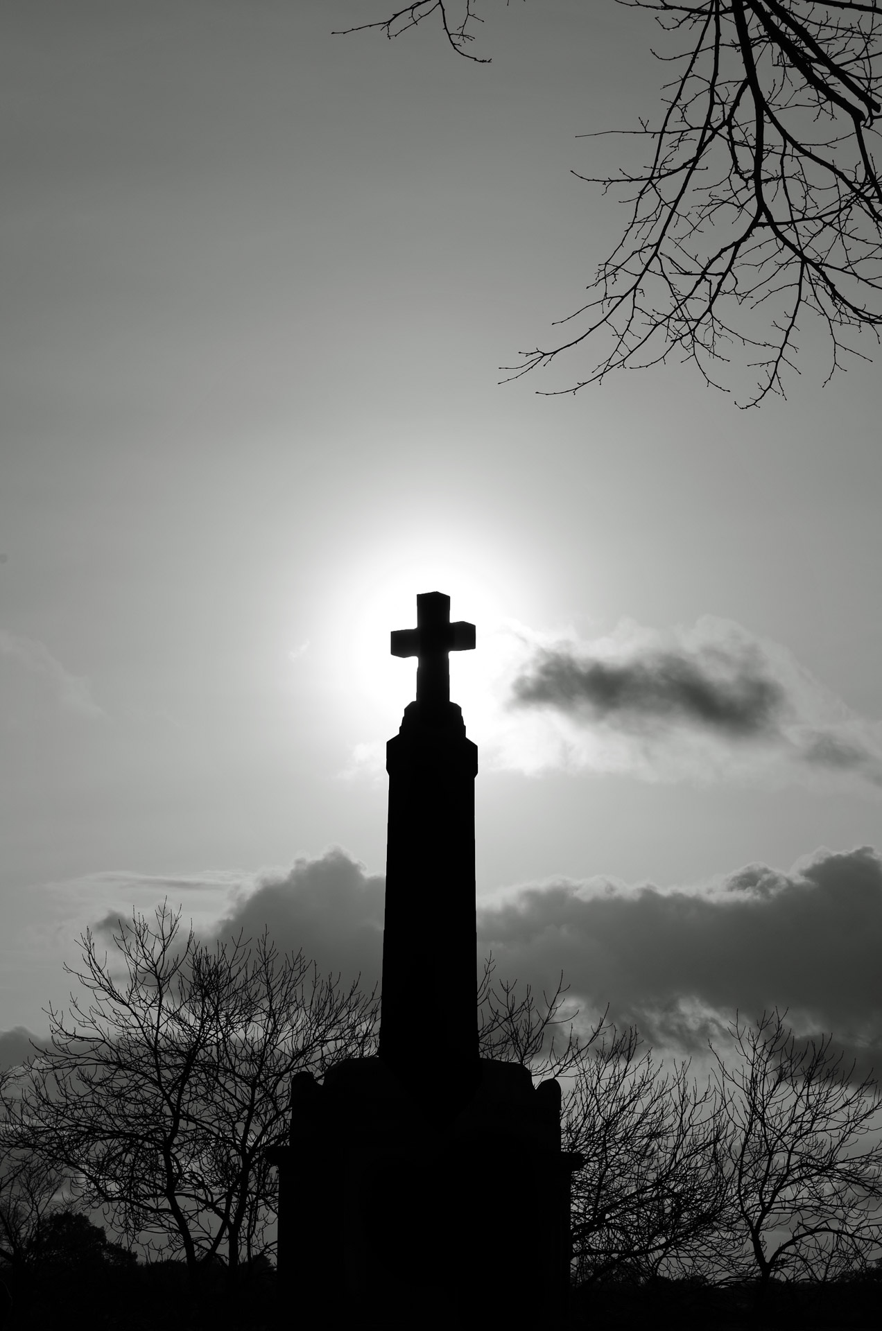 stone monument cross free photo