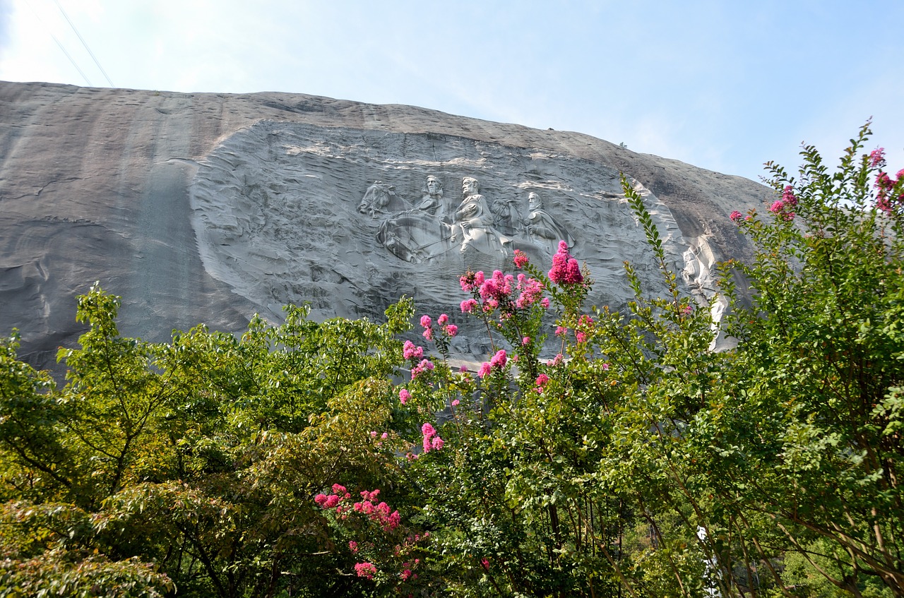 stone mountain georgia  memorial  landmark free photo