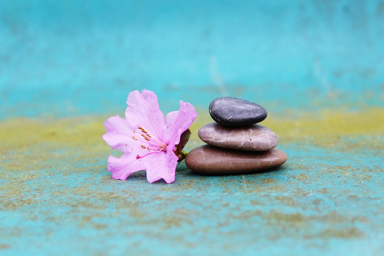 azalea stone pile stack free photo