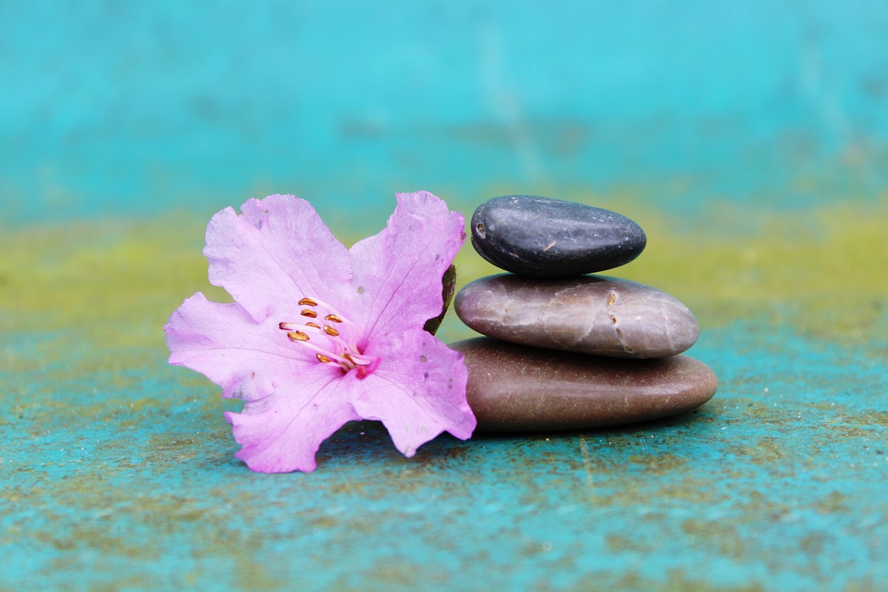 azalea stone pile stack free photo