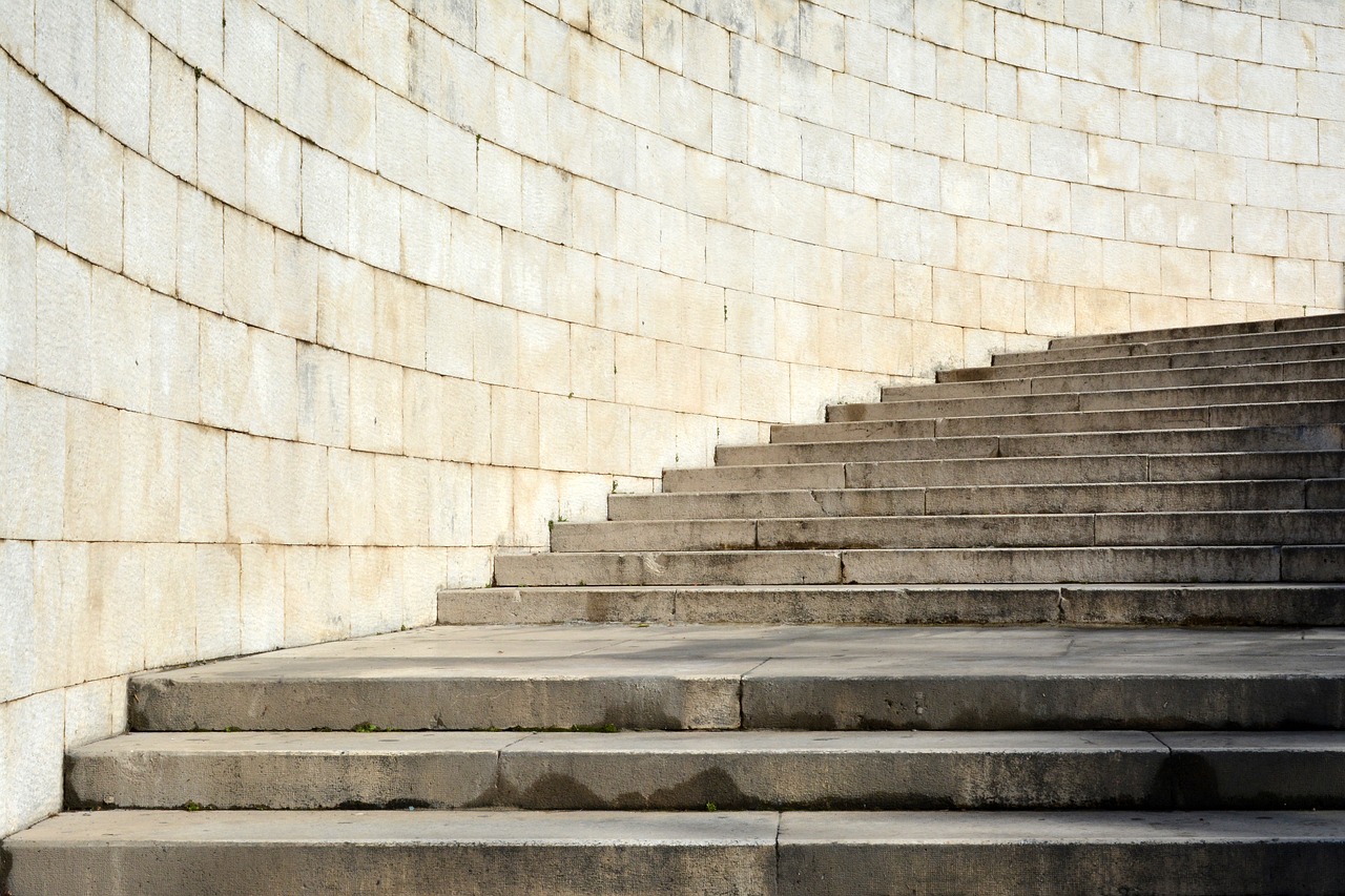 stone stairs  medieval  architecture free photo