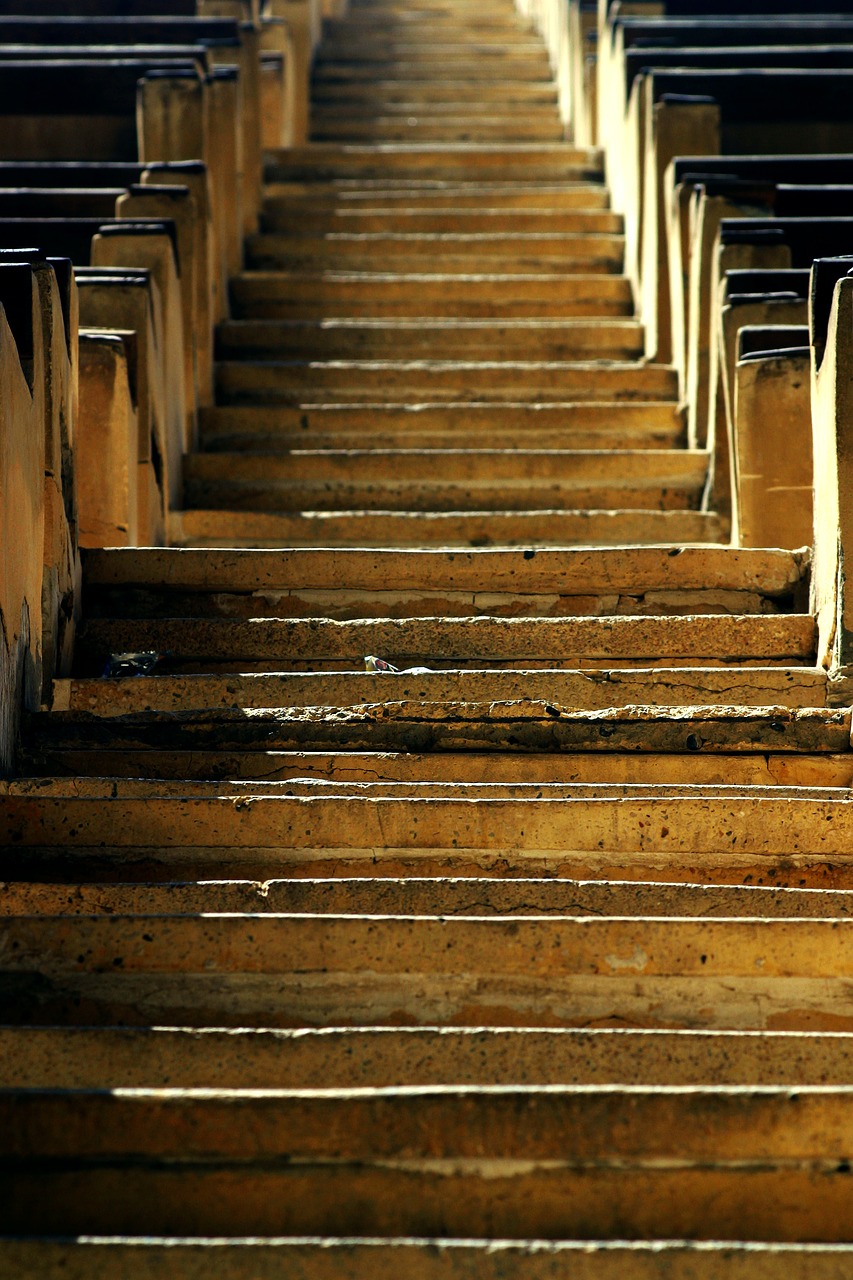 stone stairs  light  cave church free photo