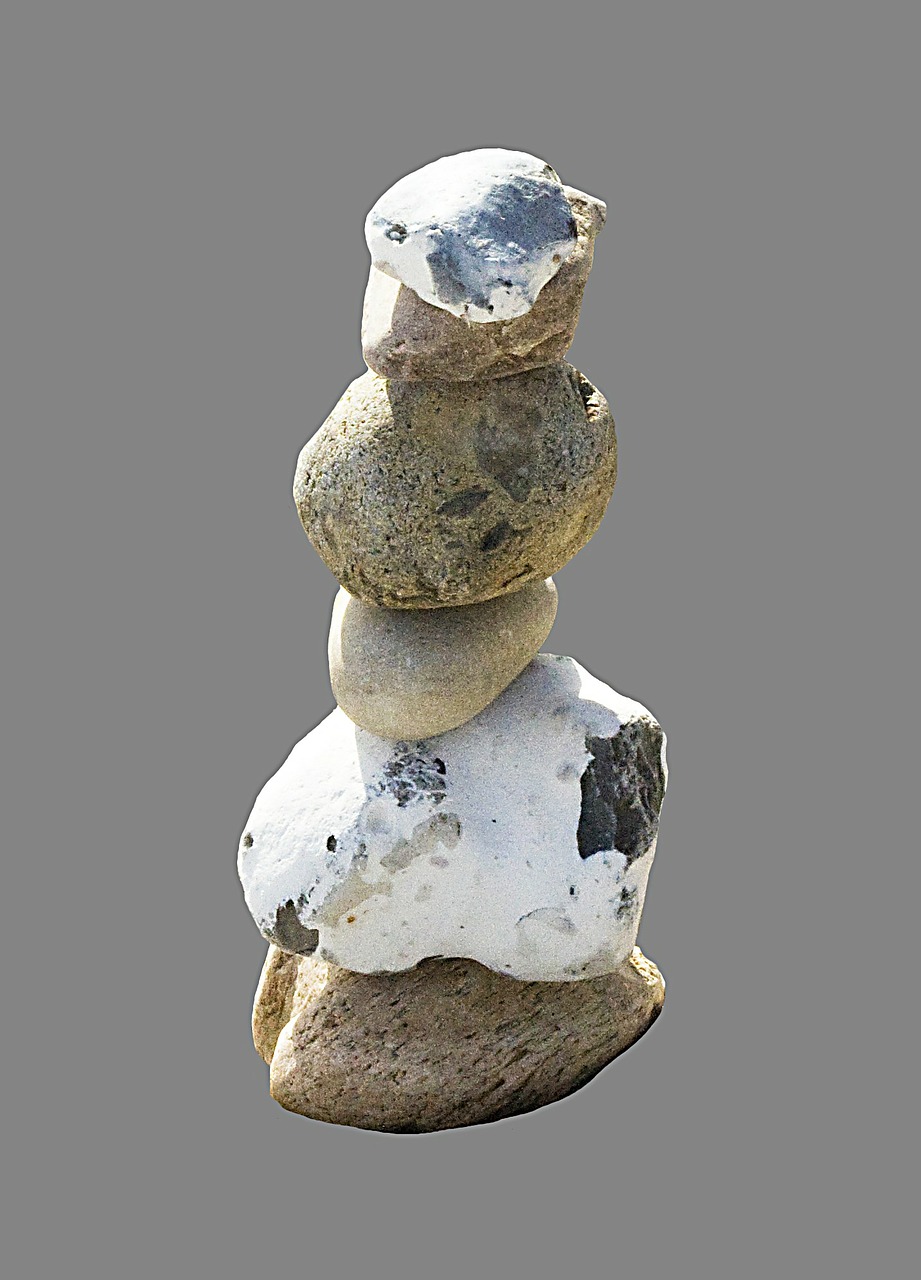 stone tower stones layered free photo