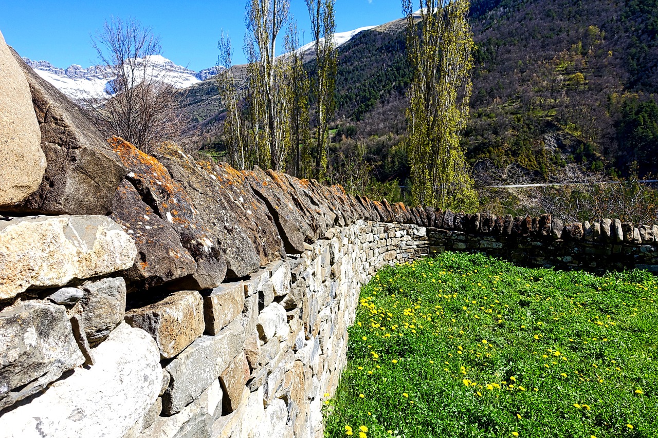 stone wall enclosure rural free photo