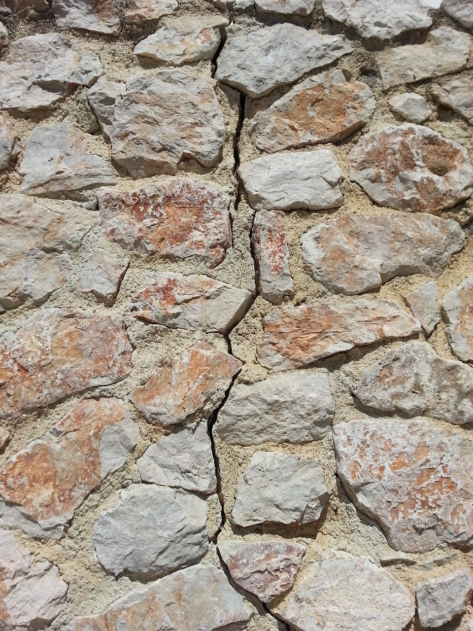 stone wall natural stone crack free photo
