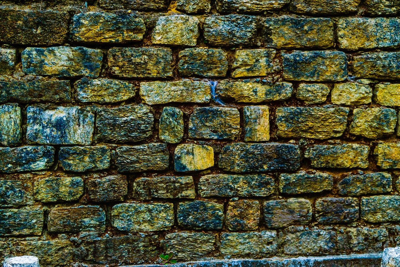 stone wall brick wall backgrounds free photo