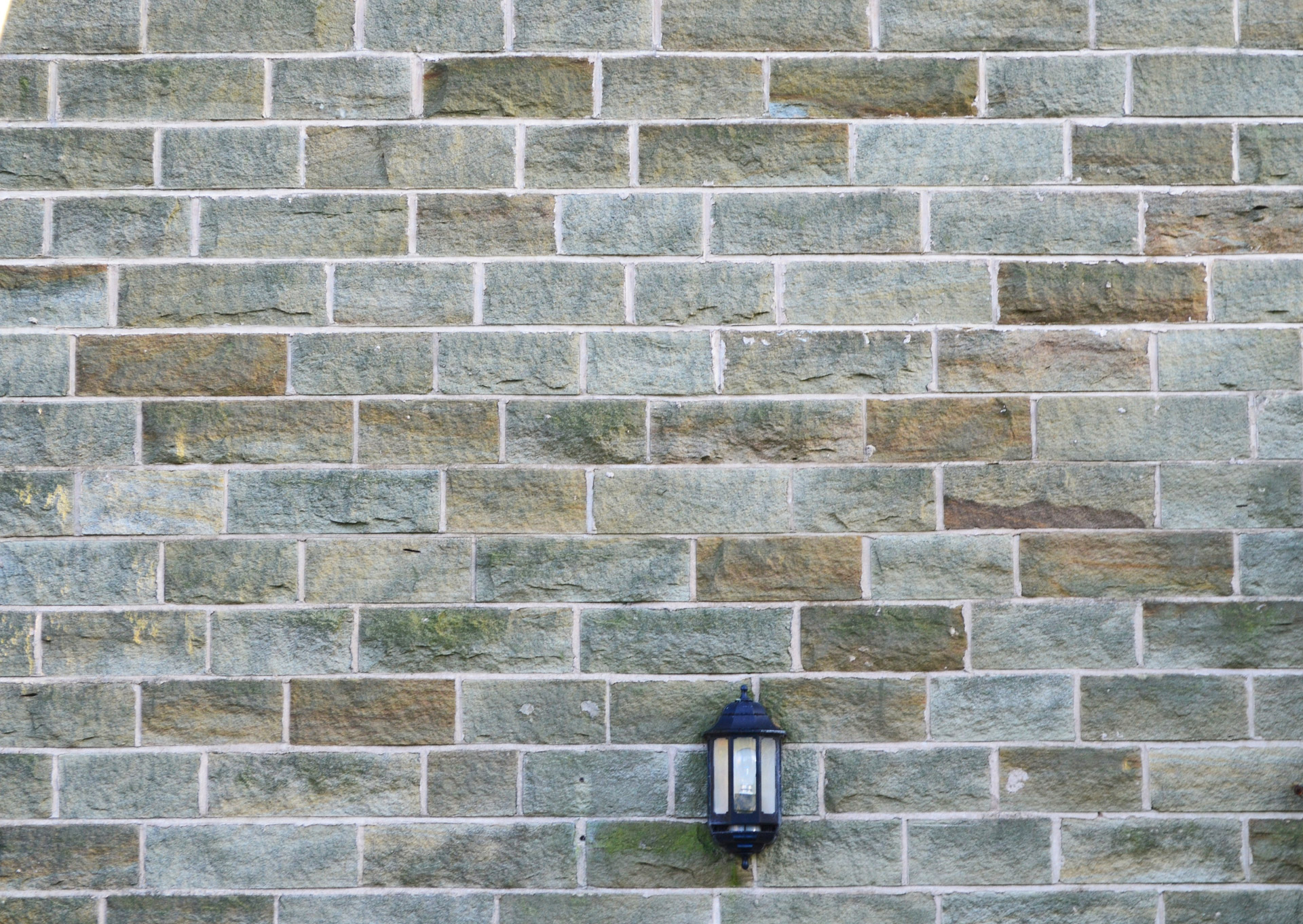 stone wall lamp free photo