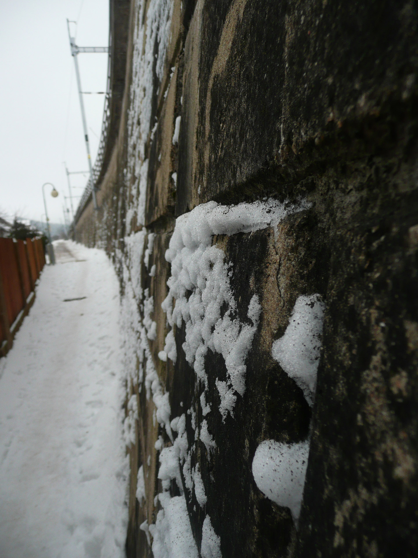 winter snow wall free photo