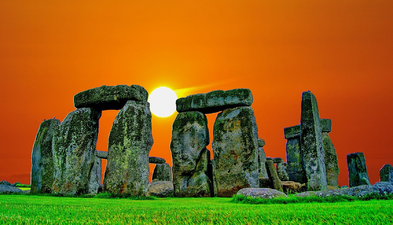 stonehenge sunset stone free photo