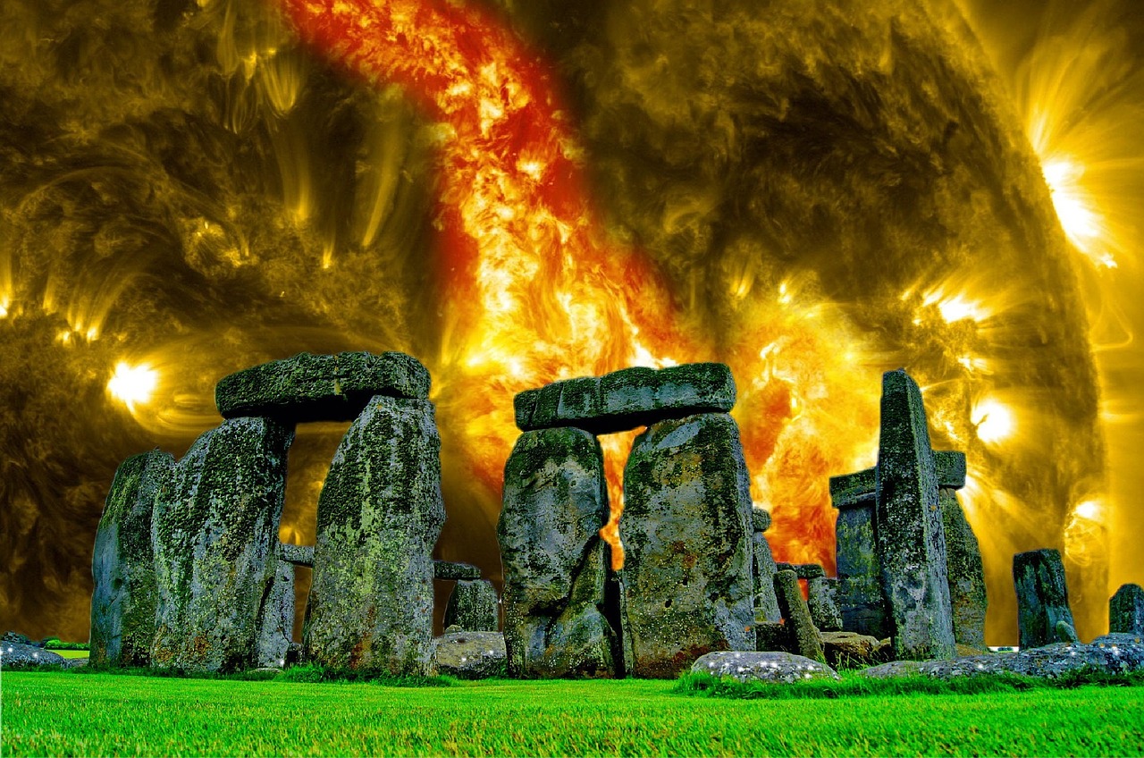 stonehenge fantasy sky free photo