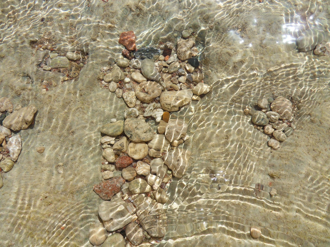 stones stones under water sea free photo