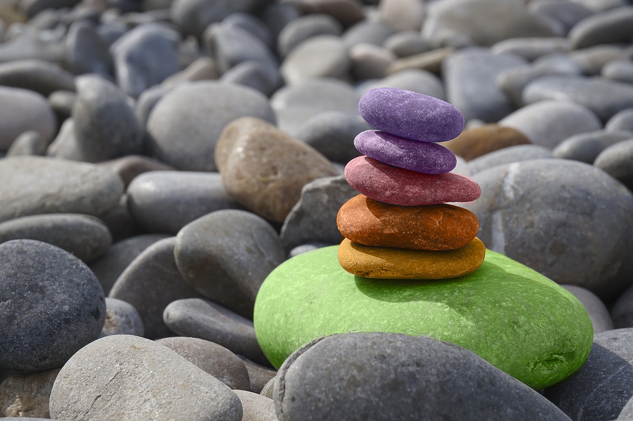 balance stones meditation free photo