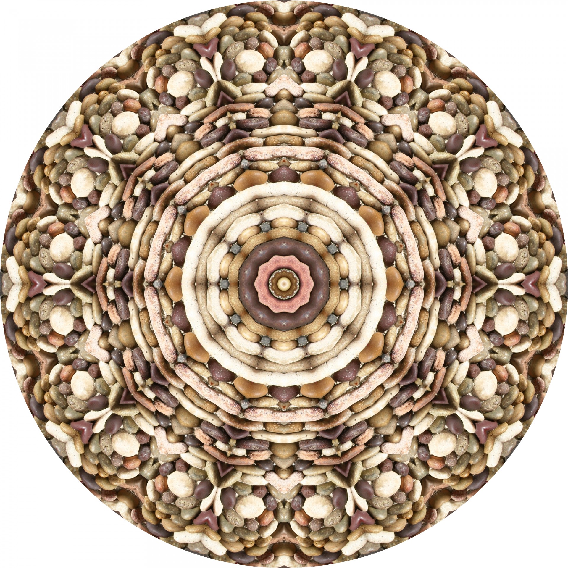 stones circle kaleidoscope free photo