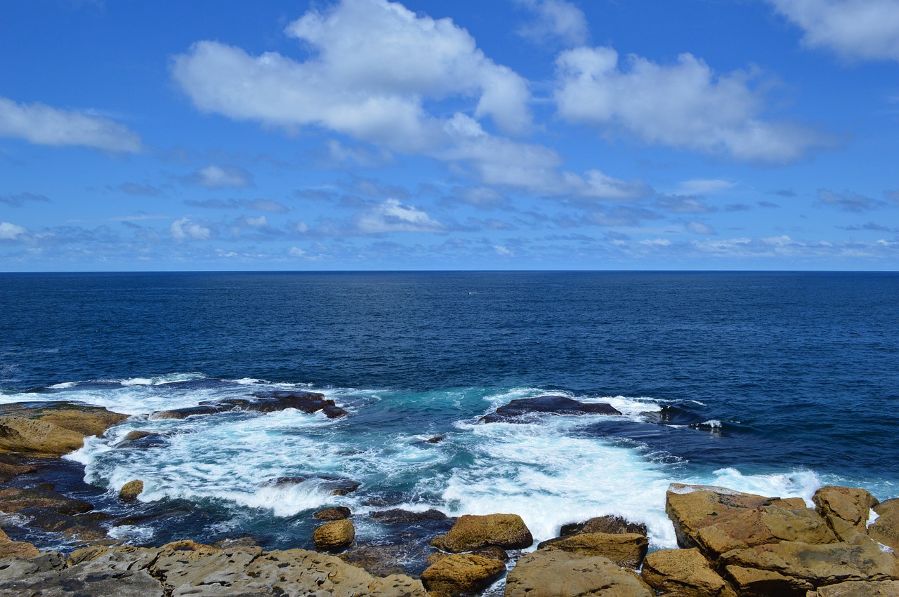 stones sea sun free photo