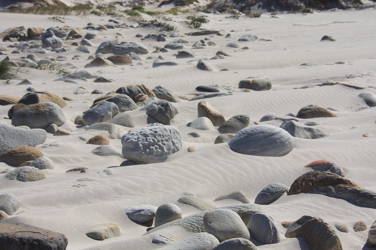 stones sand wind free photo