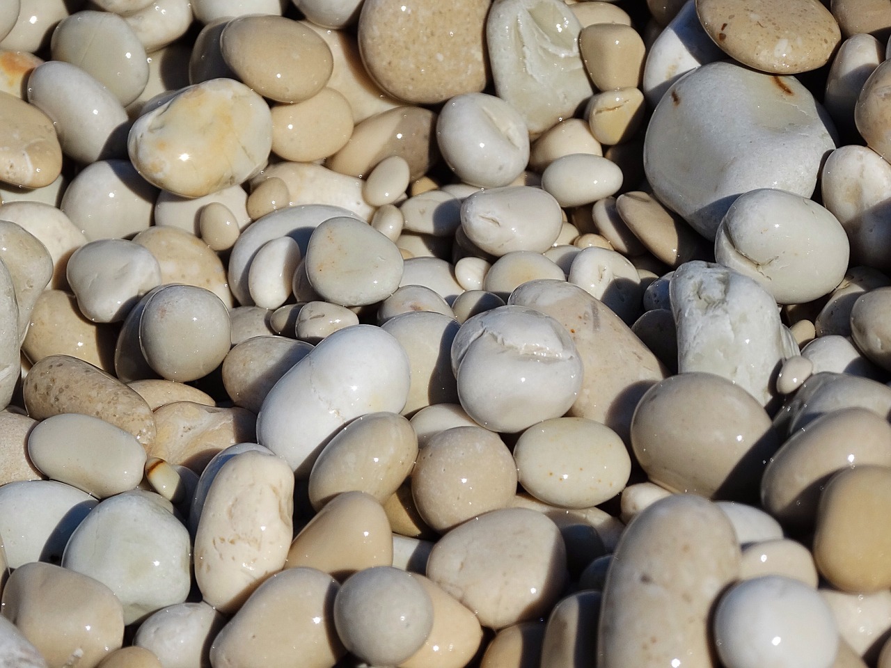 stones pebbles beach free photo