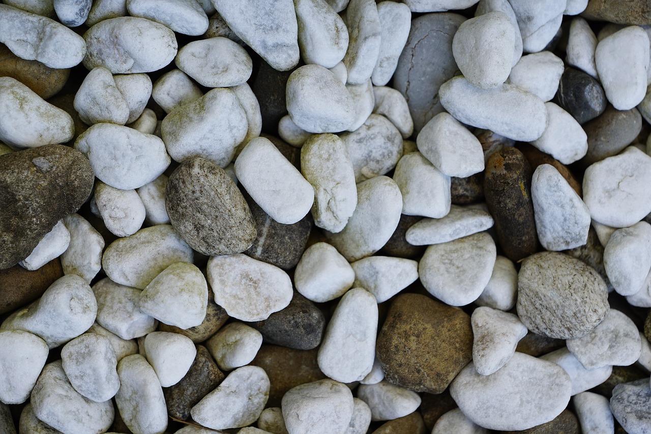 stones white grey free photo