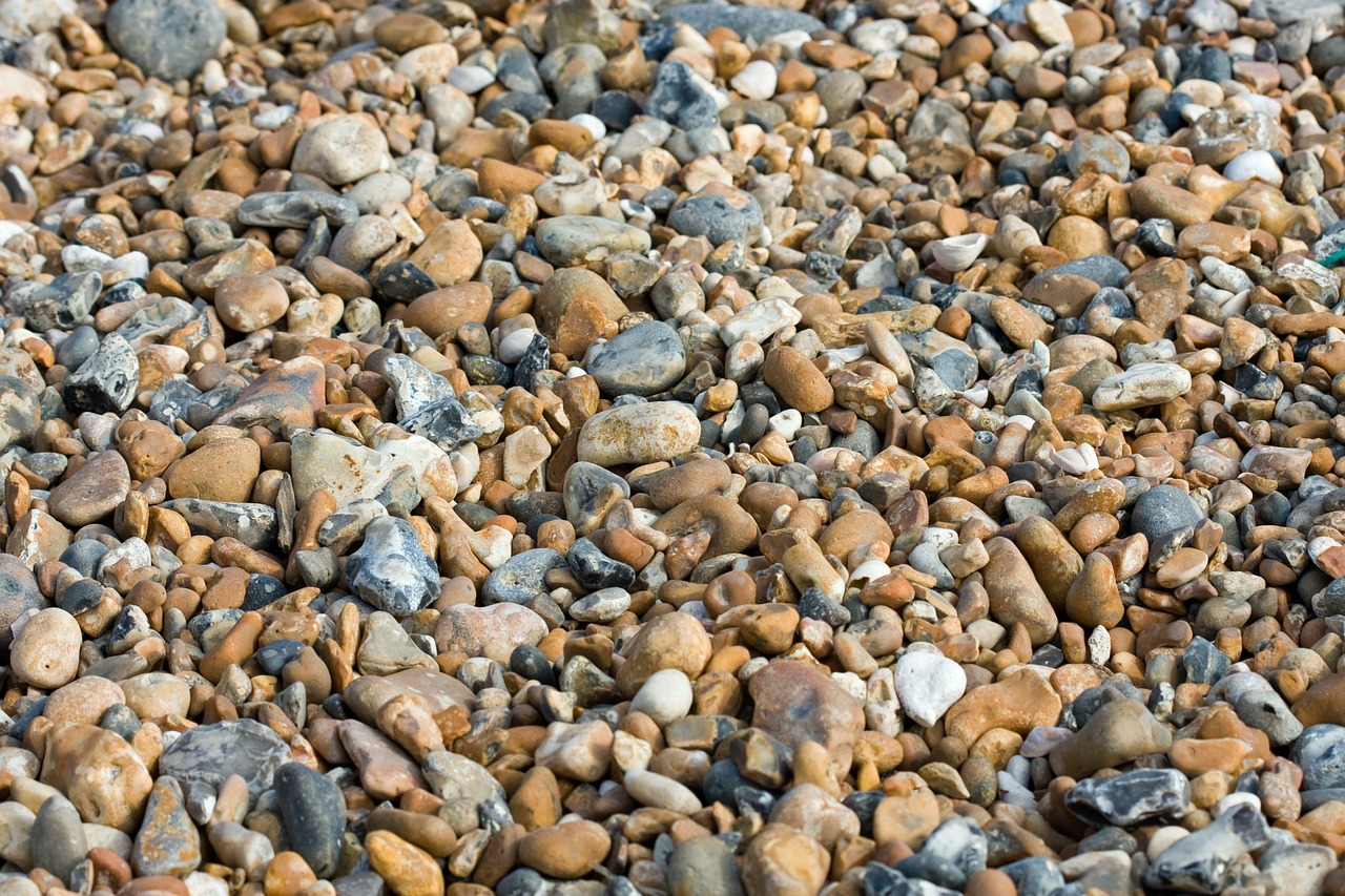 stones pebbles beach free photo