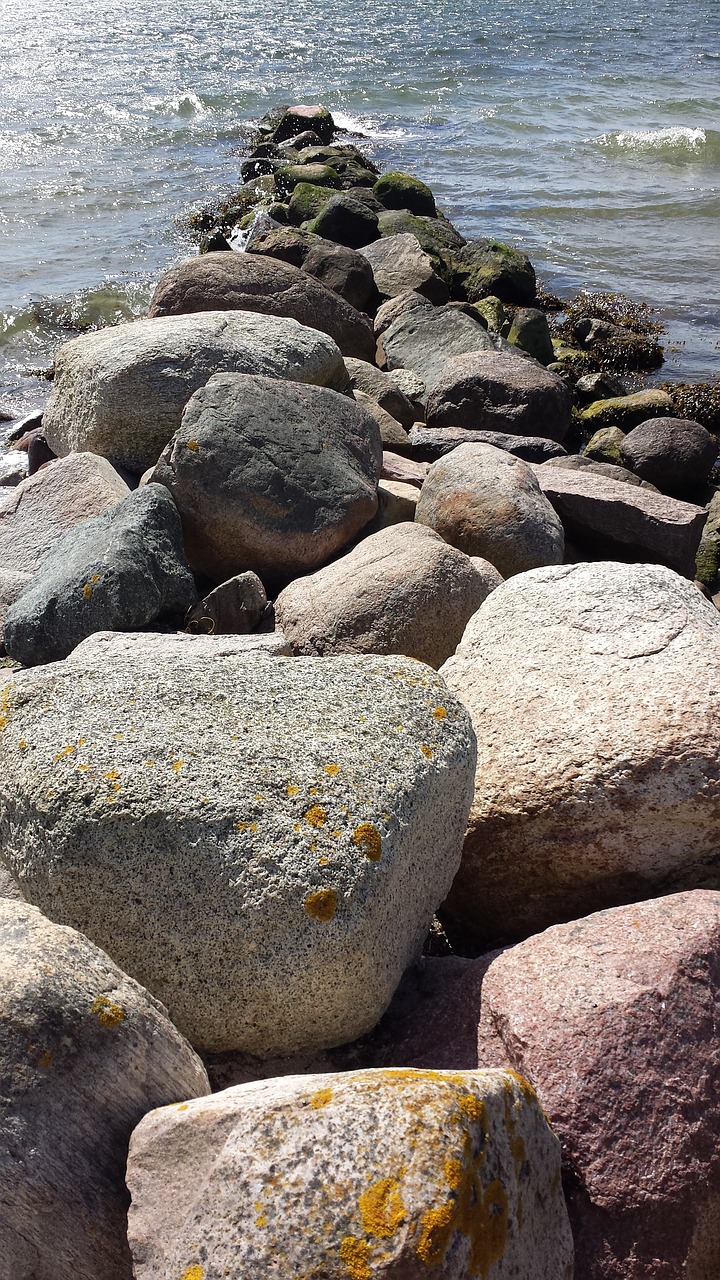 stones rock sea free photo