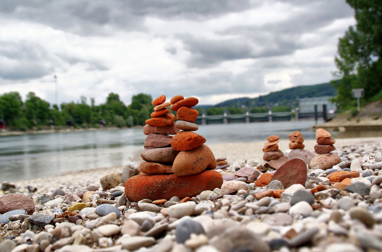 stones river rhine free photo