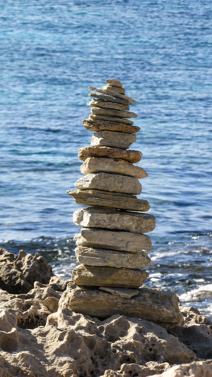 stones tower sign free photo