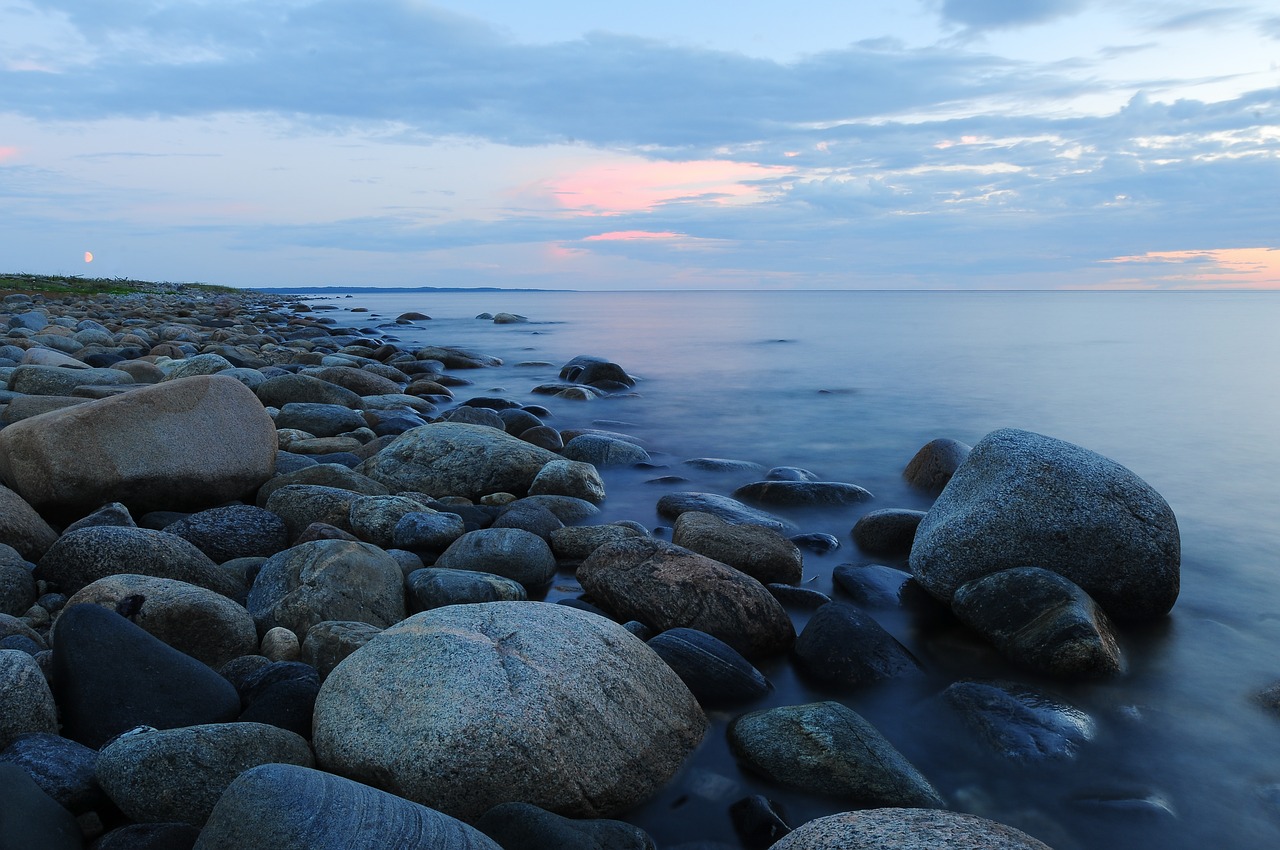 stones beach sea free photo