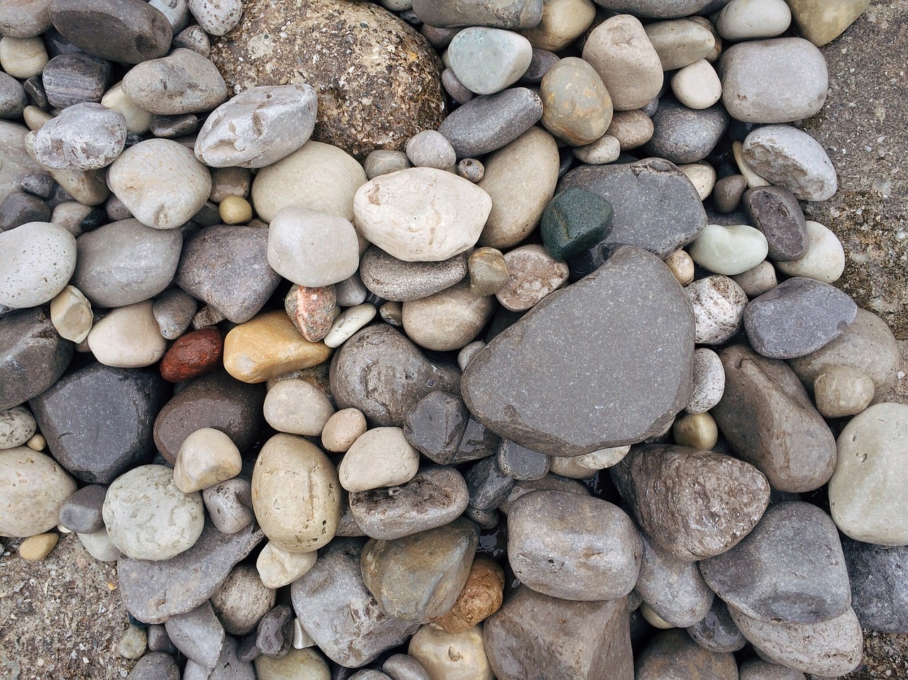 stones rocks beach free photo