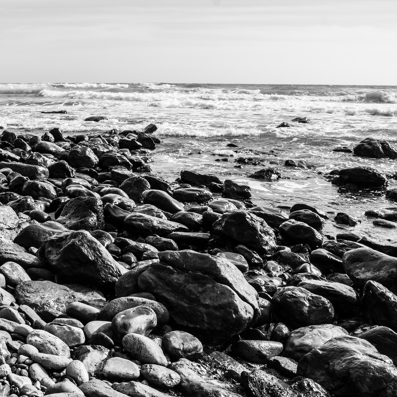stones beach low key free photo
