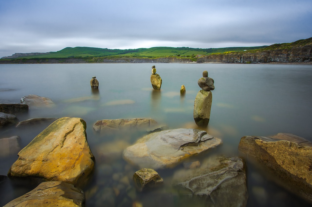 stones water sea free photo