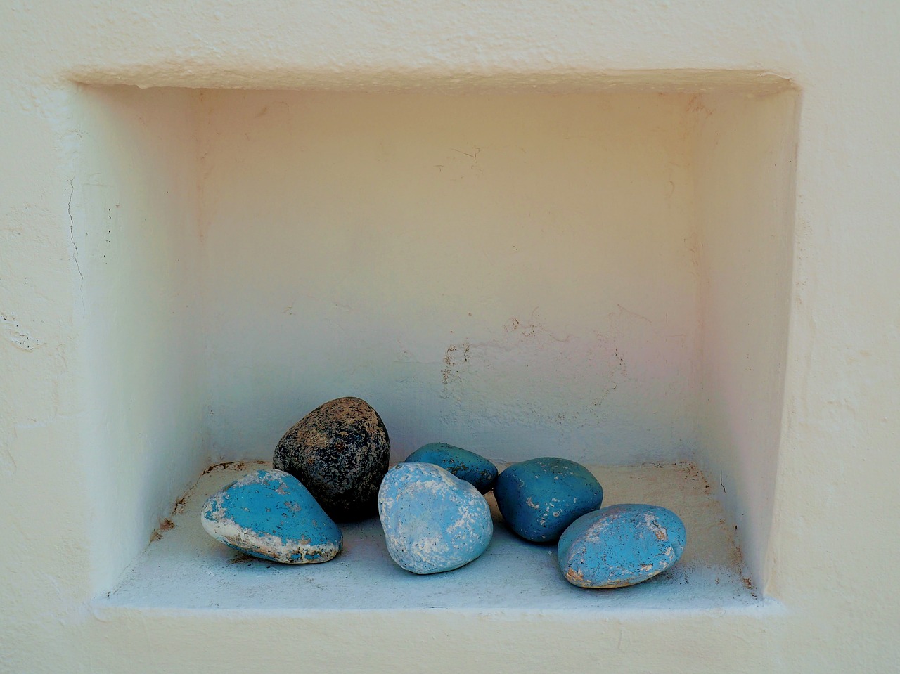 stones blue white free photo