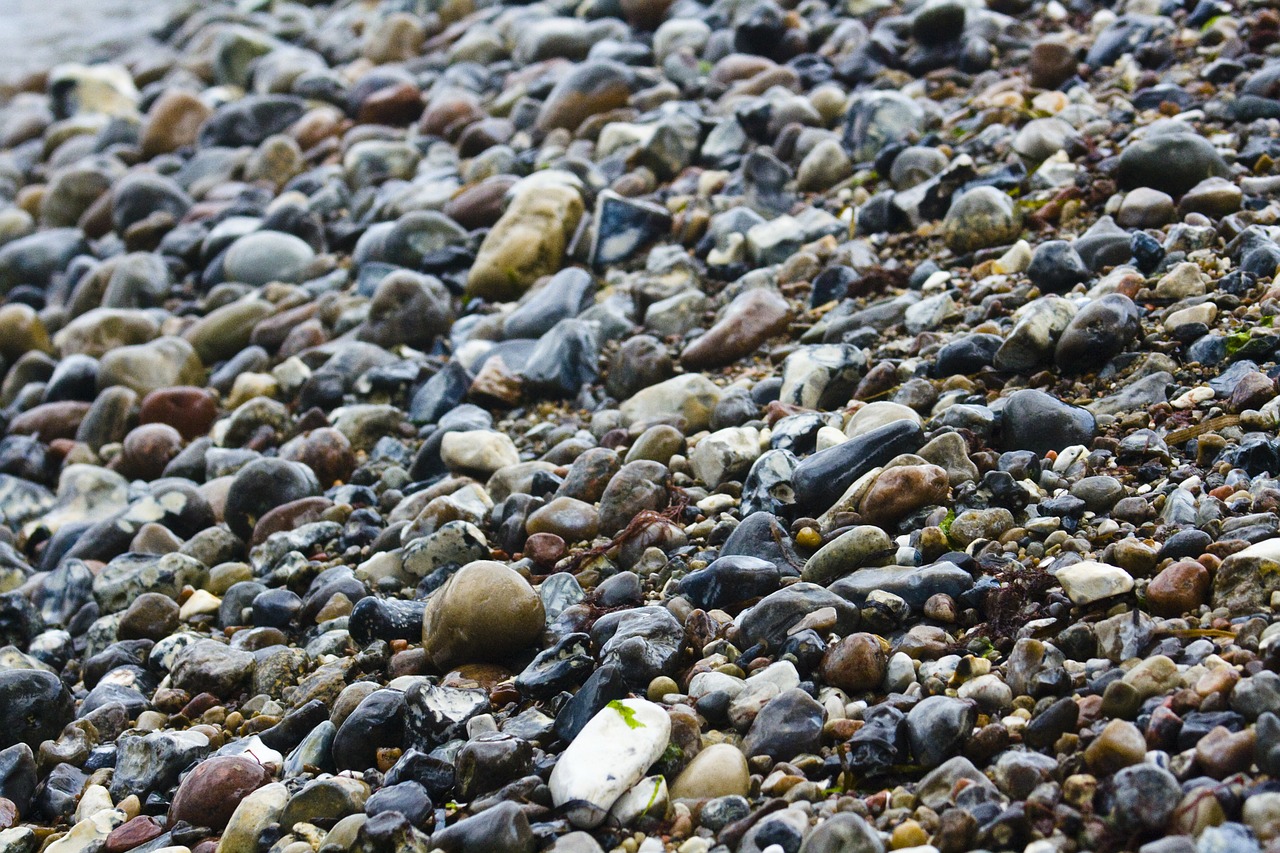 stones beach background free photo