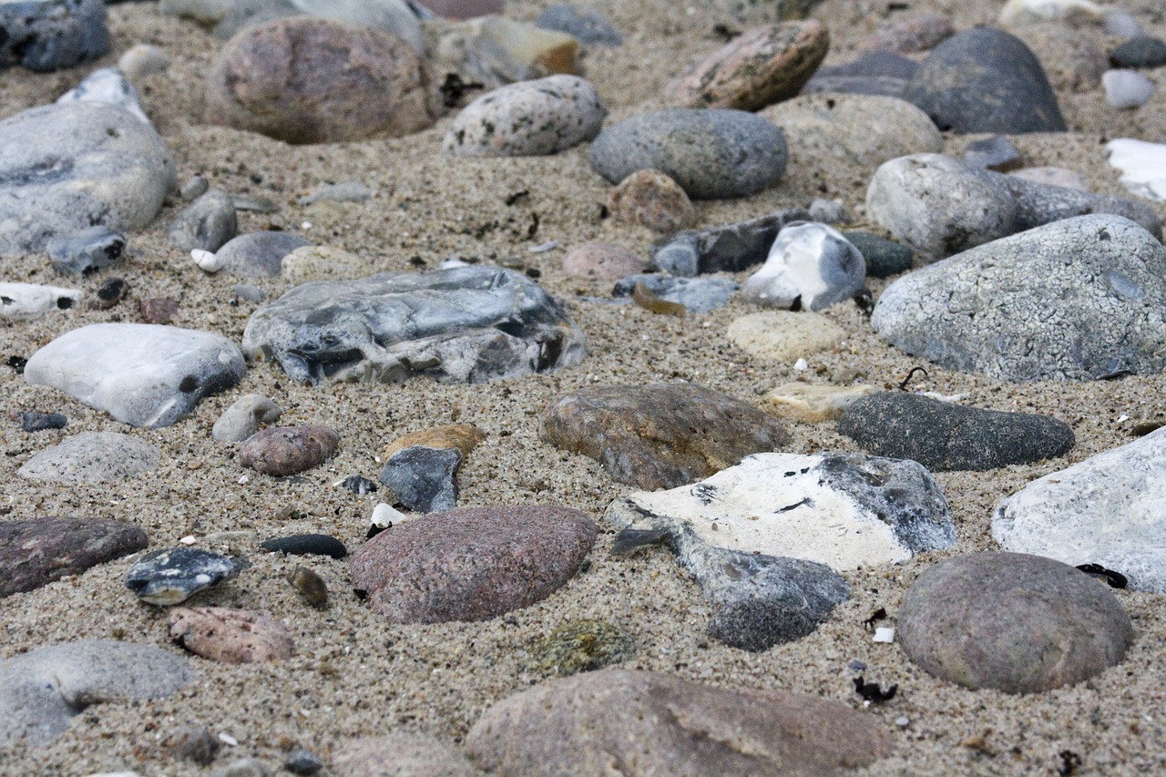 stones beach background free photo