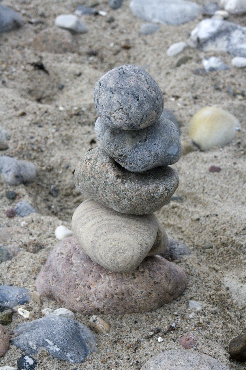 stones stacked balance free photo