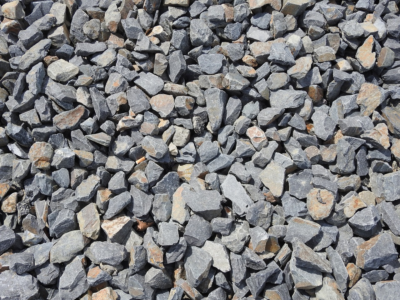 stones gravel train free photo